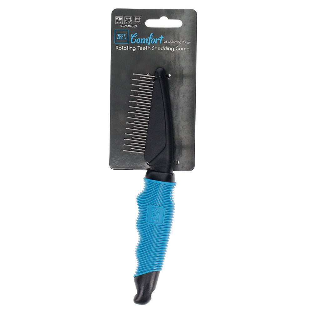 ZeeZ Comfort Rotating Teeth Shedding Comb (29 Teeth)