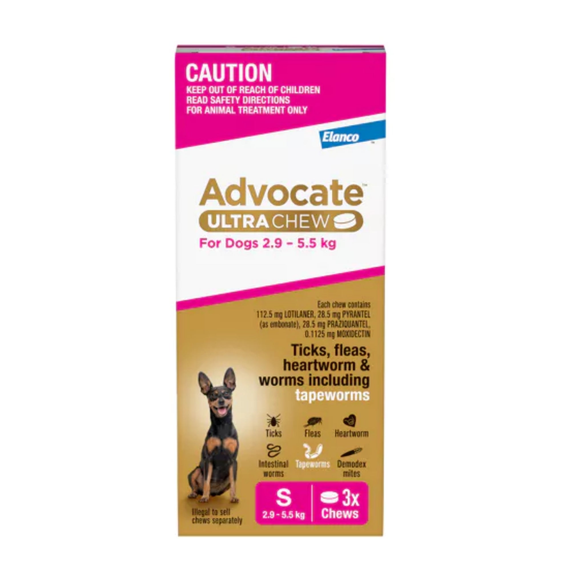 ADVOCATE Ultra Chew for Small Dogs 2.9-5.5kg