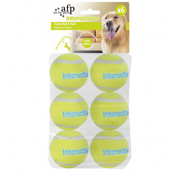 All for Paws Interactive Fetch'N'Treat Refill Balls - 6 Pack