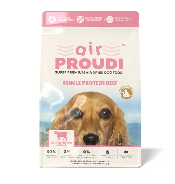 Air Proudi  Single Protein Beef Air-Dried Dog Food