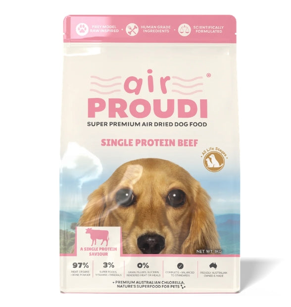 Air Proudi  Single Protein Beef Air-Dried Dog Food