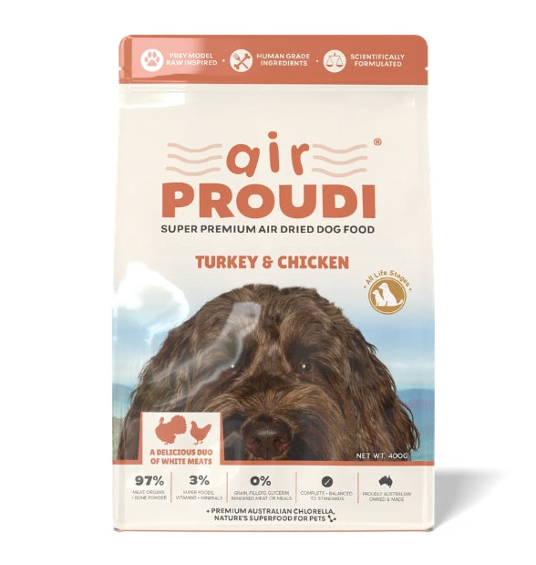 Air Proudi Turkey & Chicken Air-Dried Dog Food