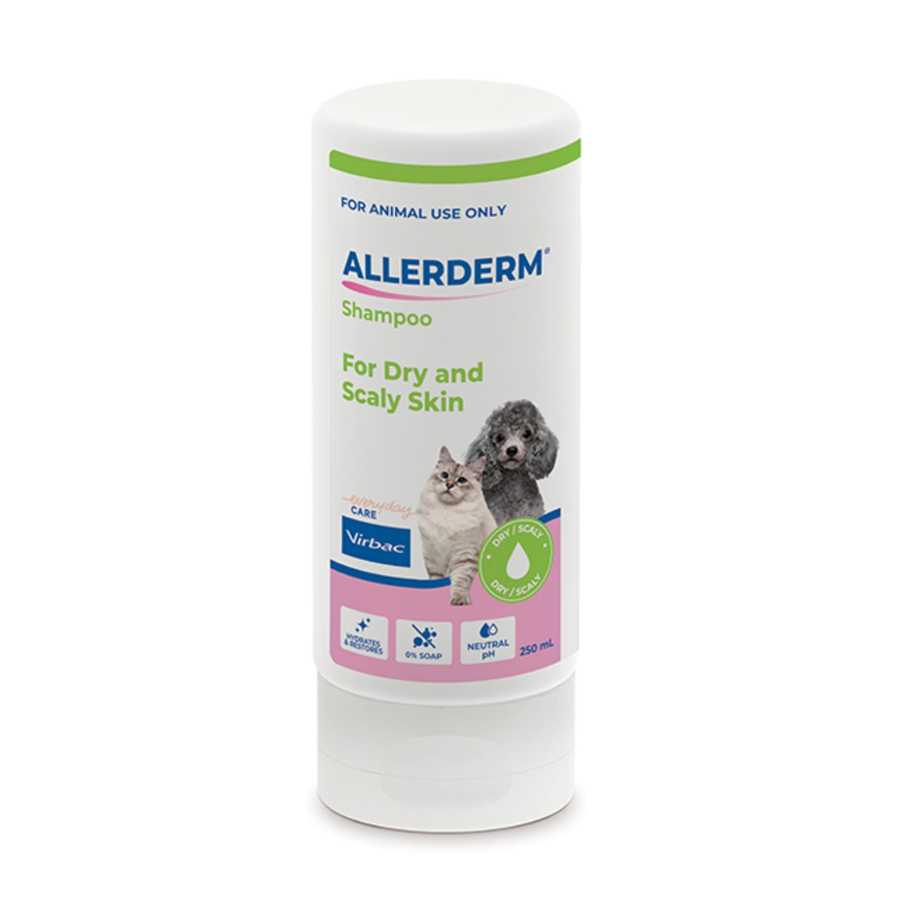 Virbac Allerderm Shampoo for Dogs & Cats - Dry and Scaly Skin