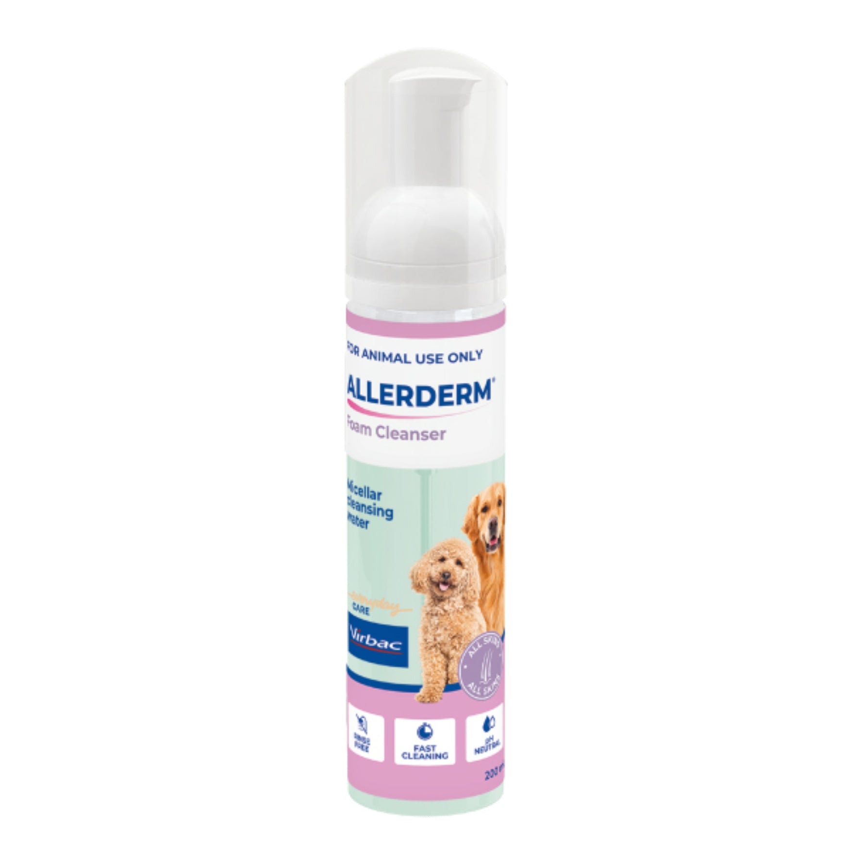 Virbac Allerderm Foam Cleanser 200mL