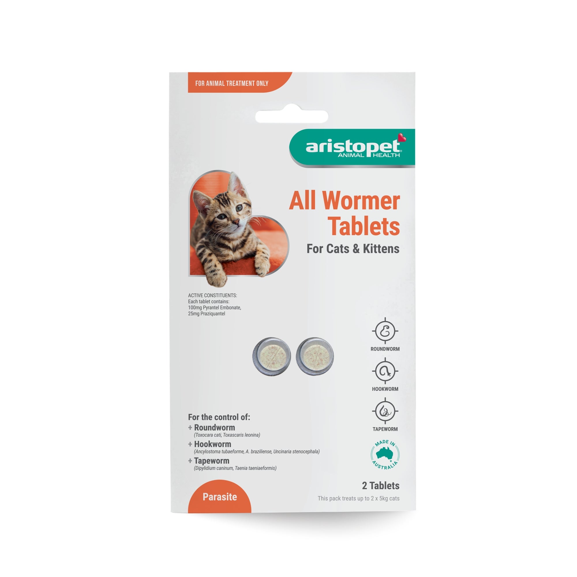 Aristopet All Wormer Tablets for Cats & Kittens