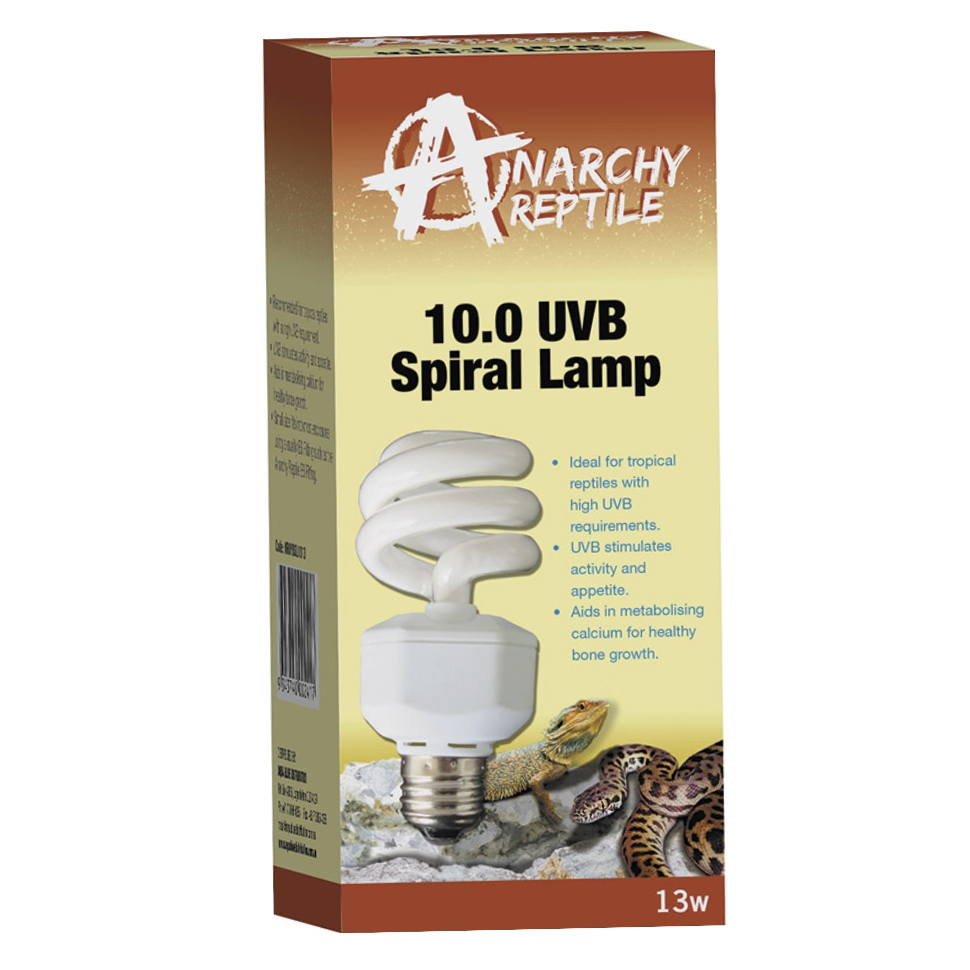 Anarchy Reptile 10.0 UVB Spiral Lamp
