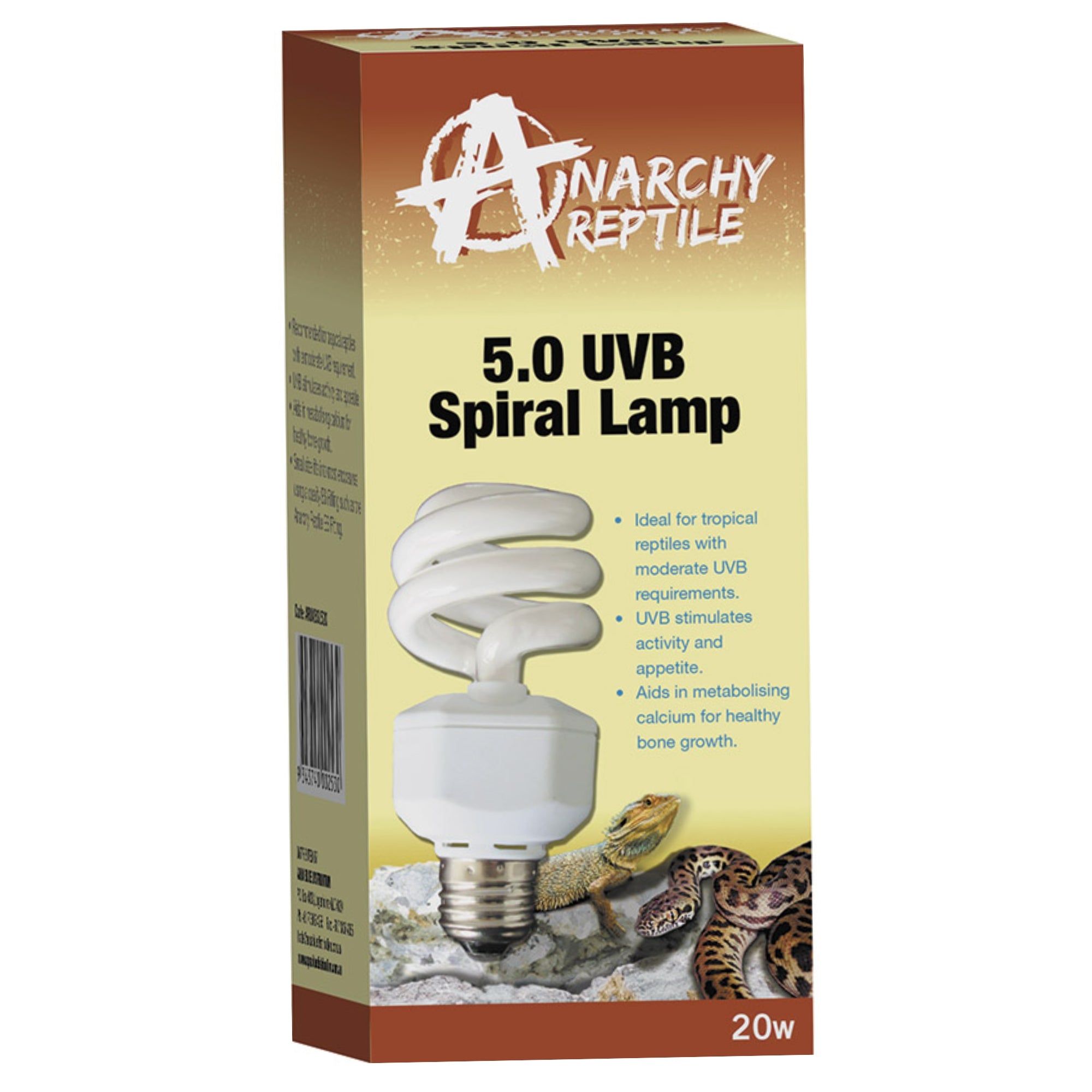 Anarchy Reptile 5.0 UVB Spiral Lamp