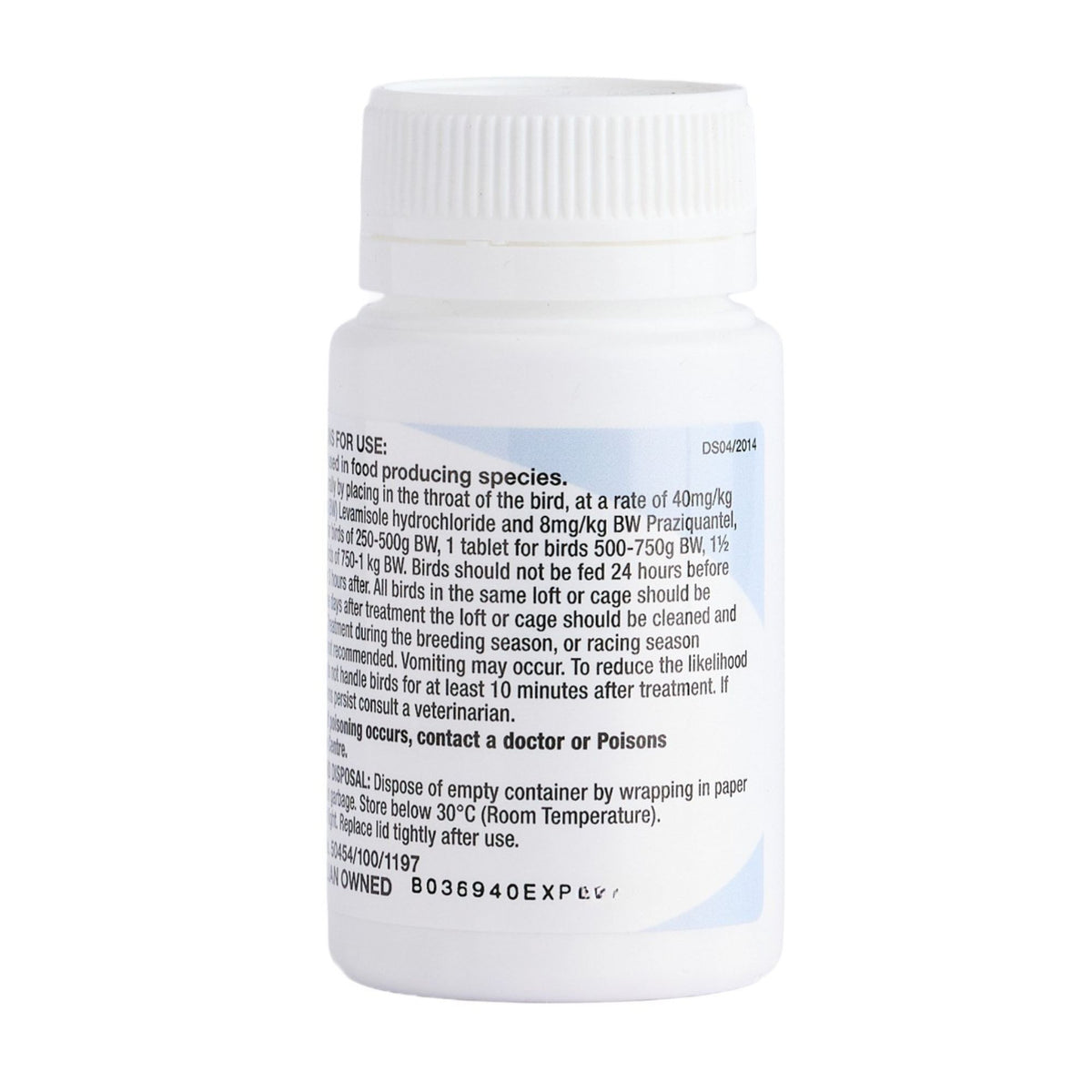 Avitrol Plus Bird Wormer Tablets