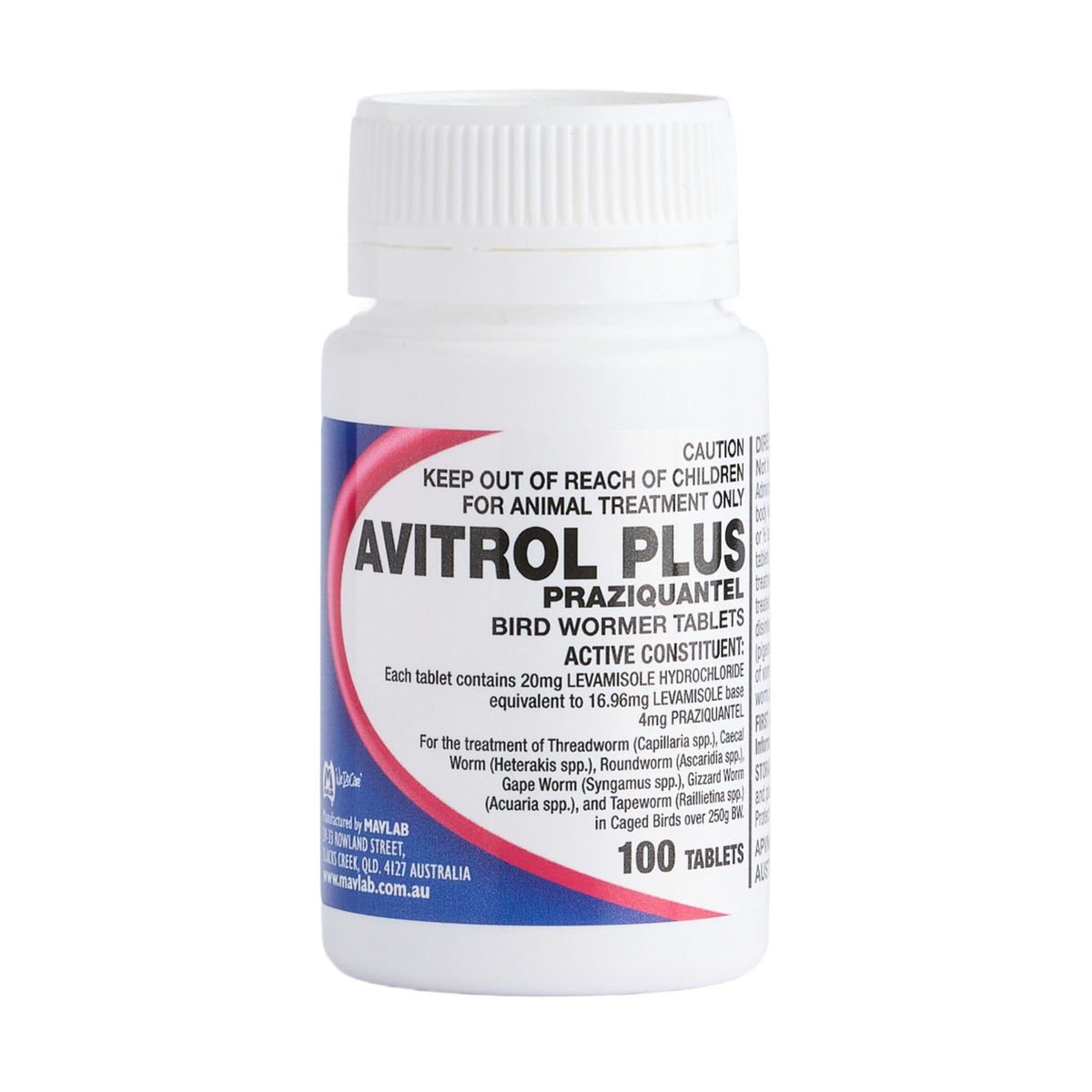 Avitrol Plus Bird Wormer Tablets