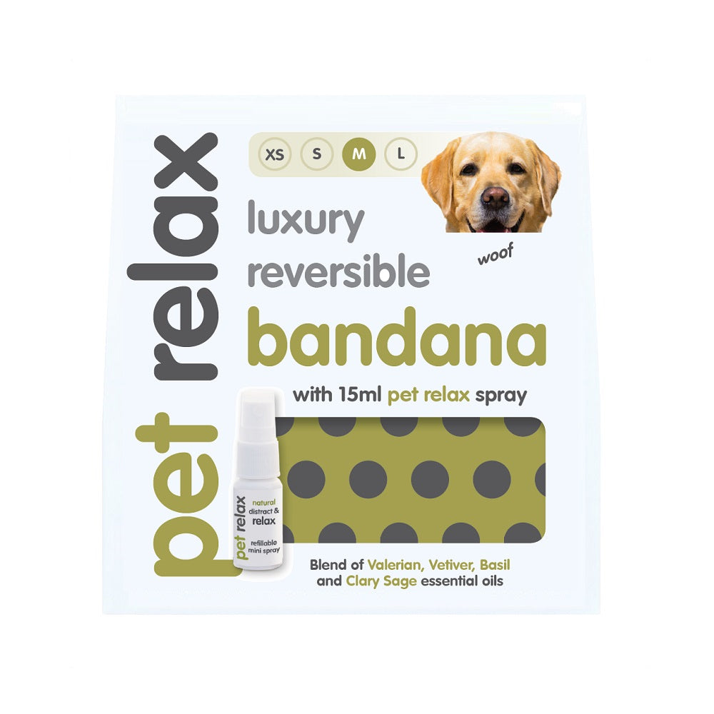 Pet Relax Luxury Reversible Bandana Kit