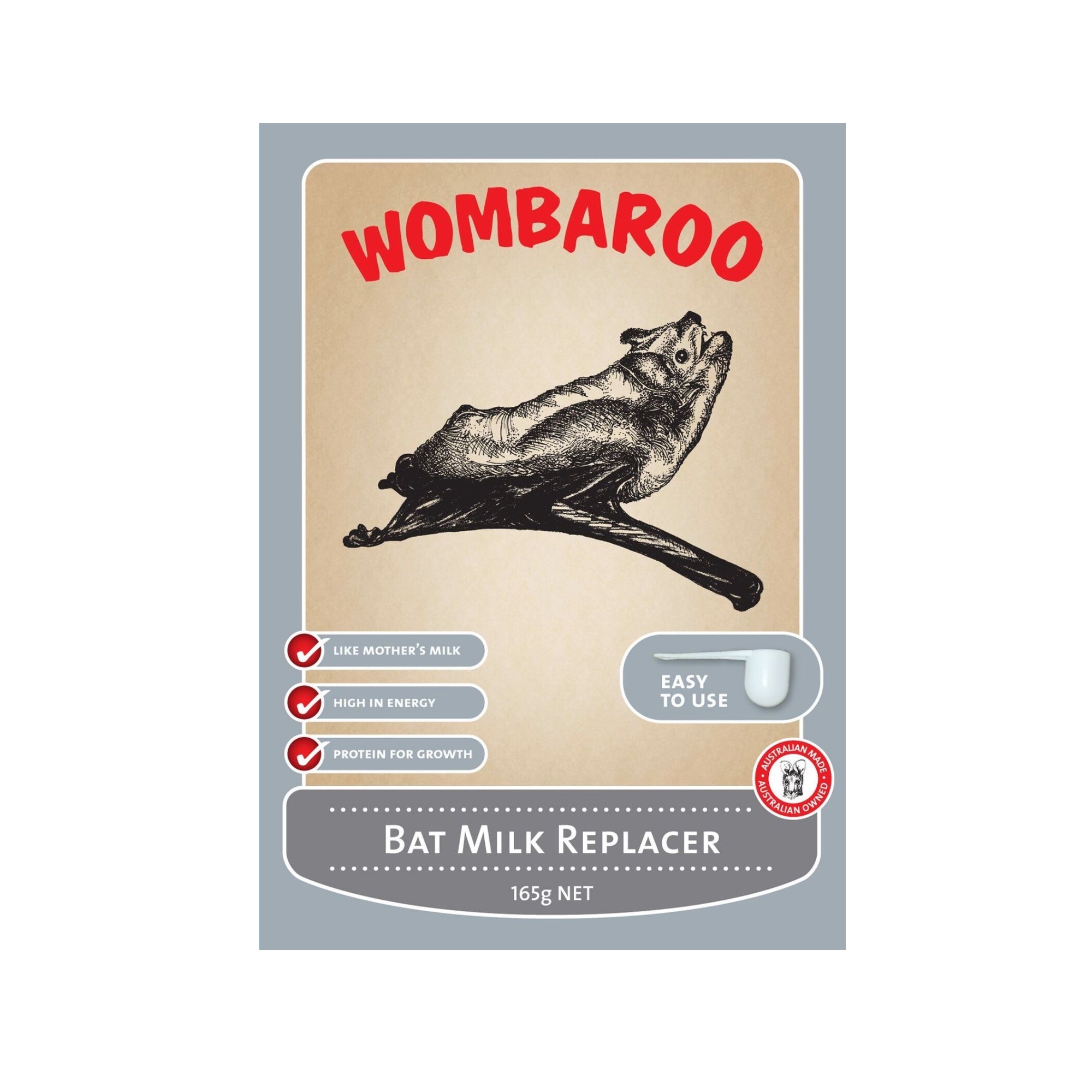 Wombaroo Bat Milk Replacer 165g