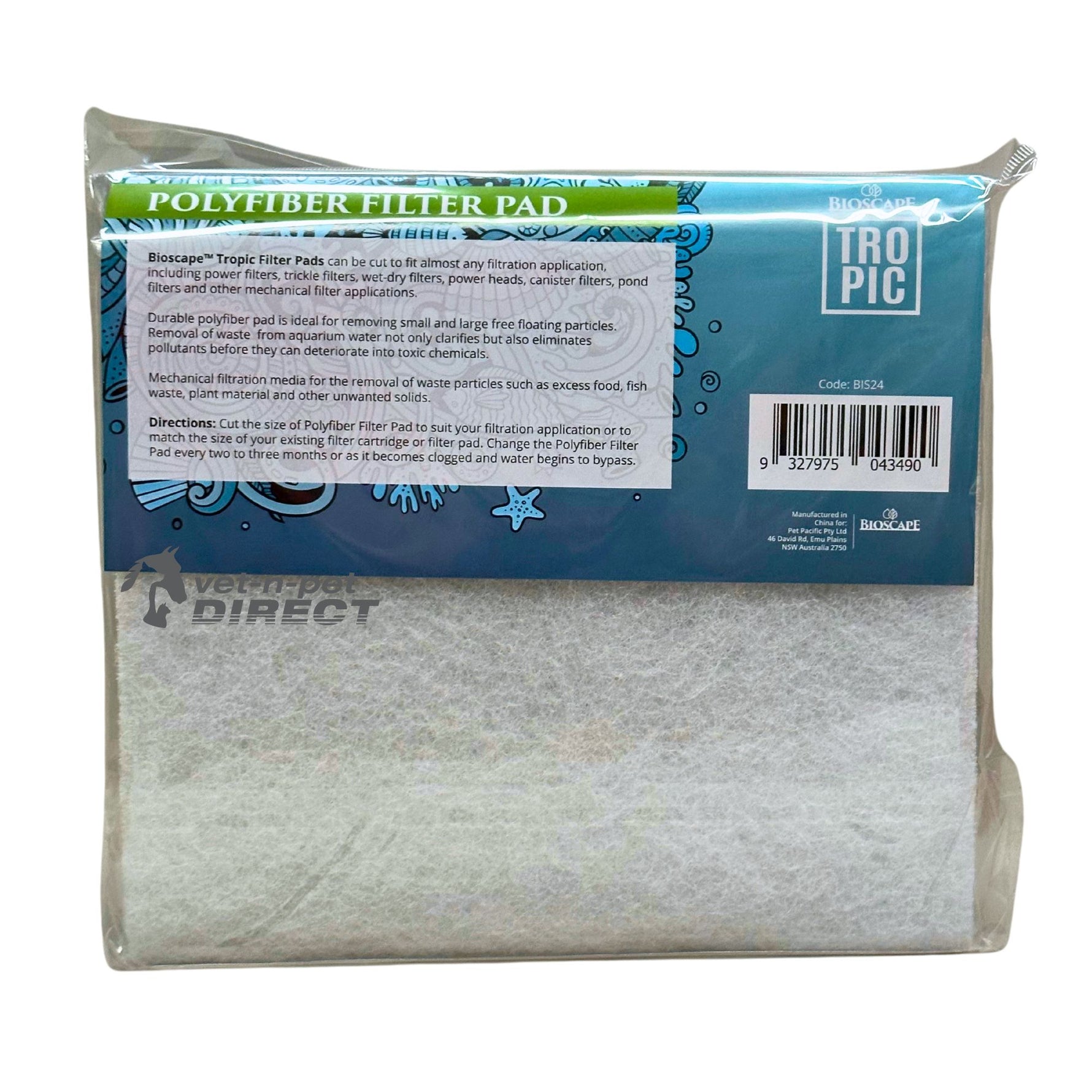 Bioscape Polyfiber Filter Pad 25 x 45cm