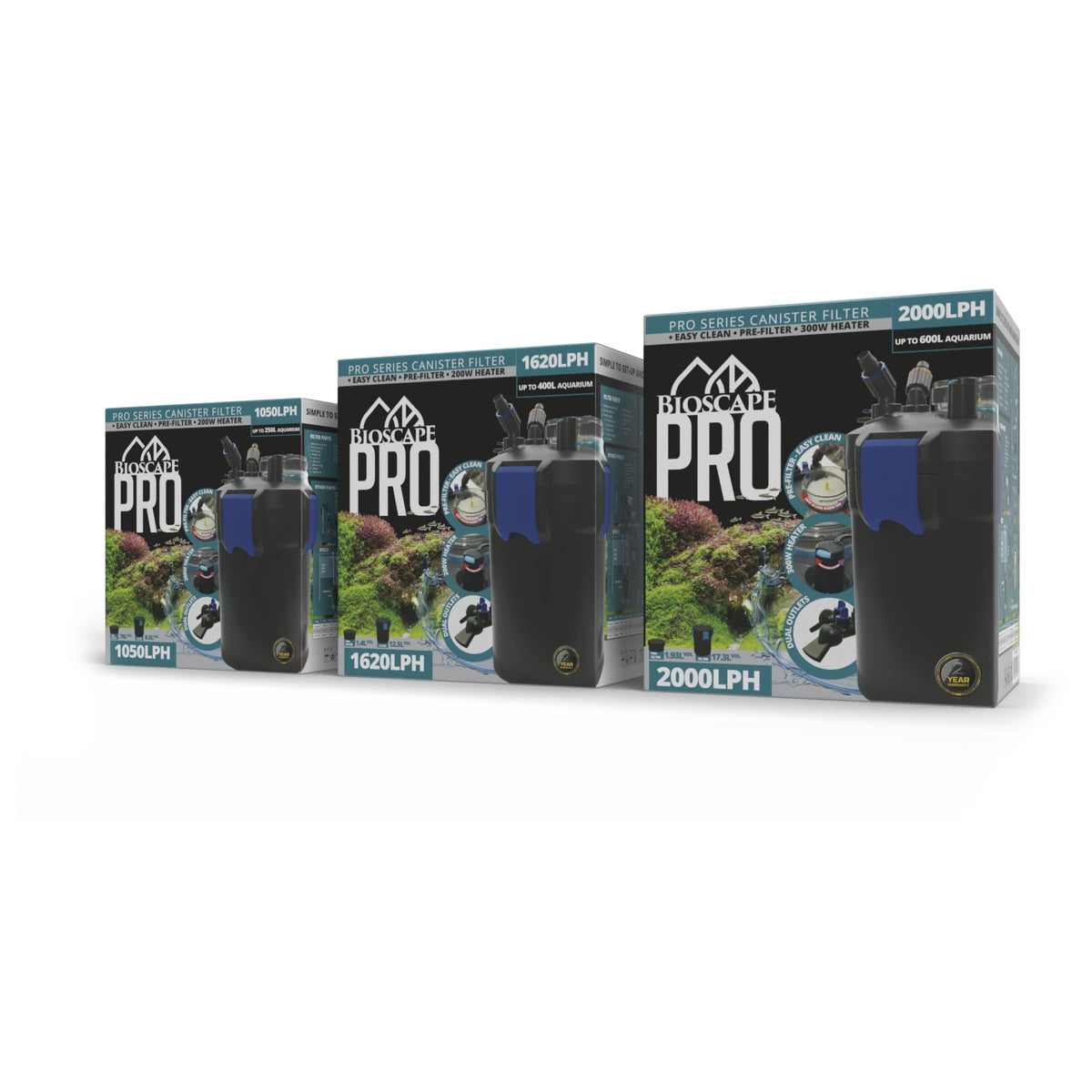 Bioscope PRO Easy Clean Canister Filter with Heater