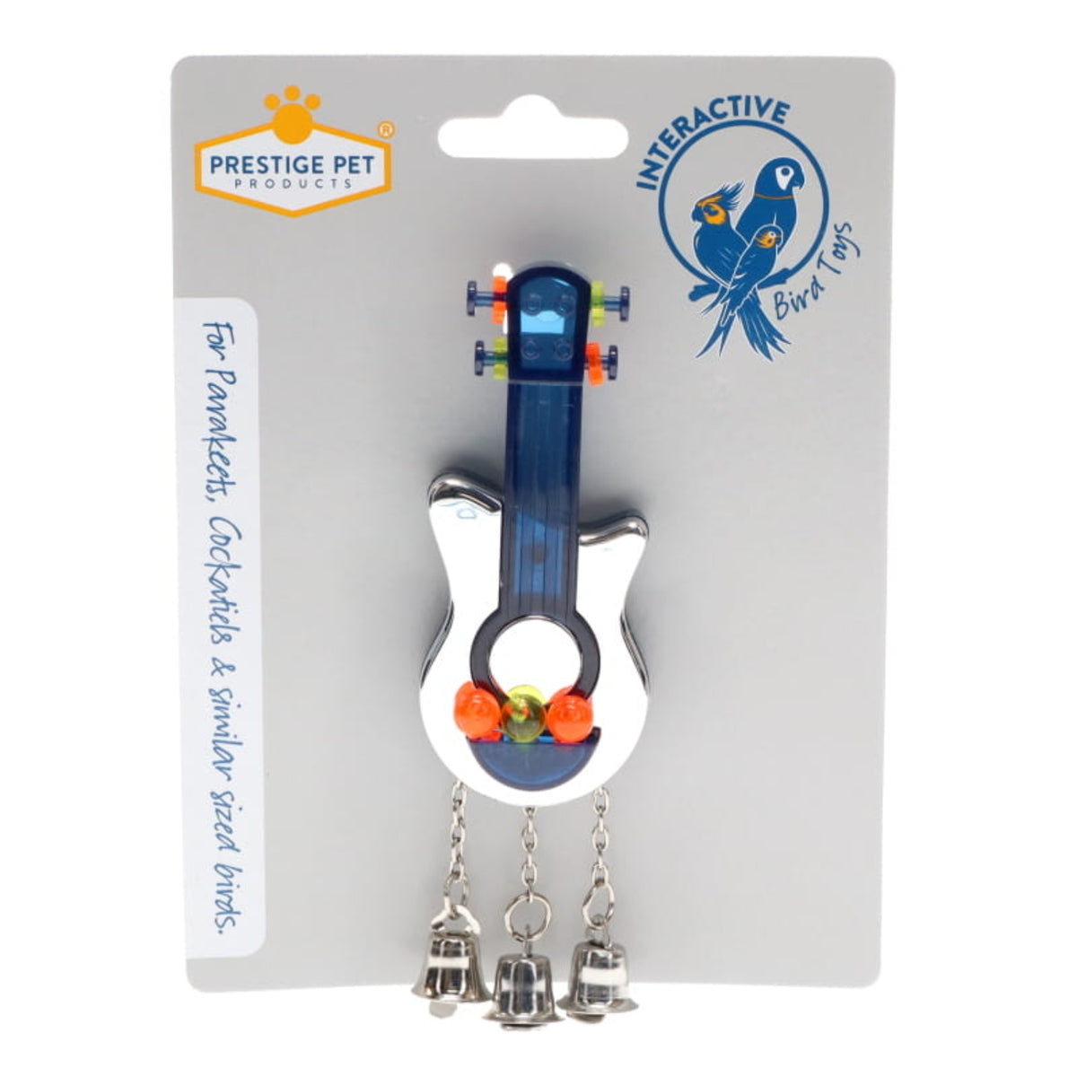 Prestige Pet Guitar with Bells Interactive Bird Toy