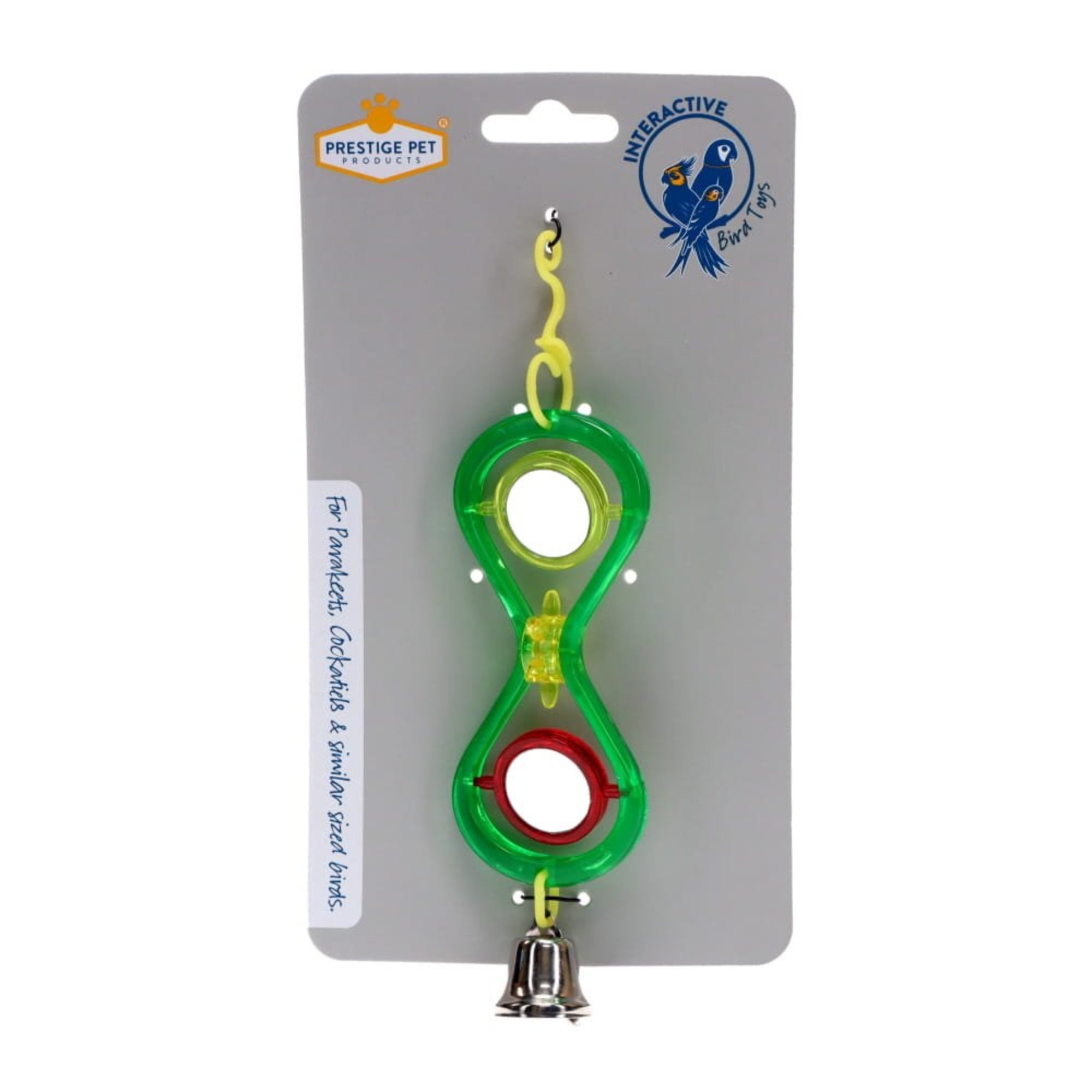 Prestige Pet Hourglass Hanging Mirror Interactive Bird Toy