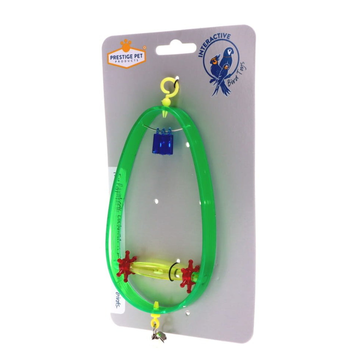 Prestige Pet Hanging Oval Perch Interactive Bird Toy