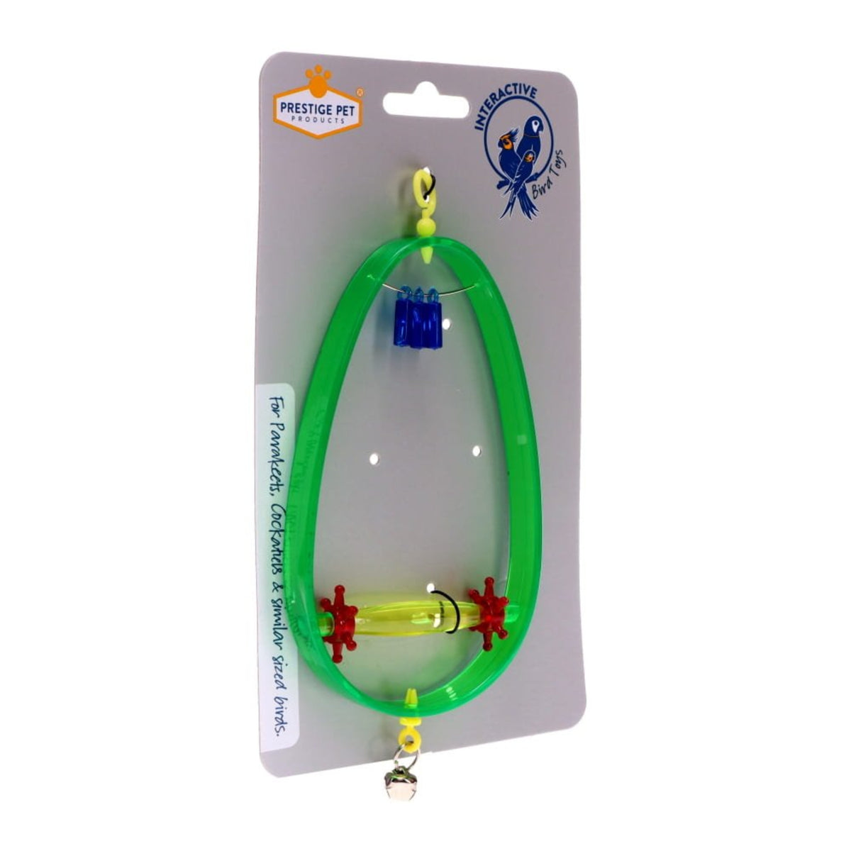 Prestige Pet Hanging Oval Perch Interactive Bird Toy