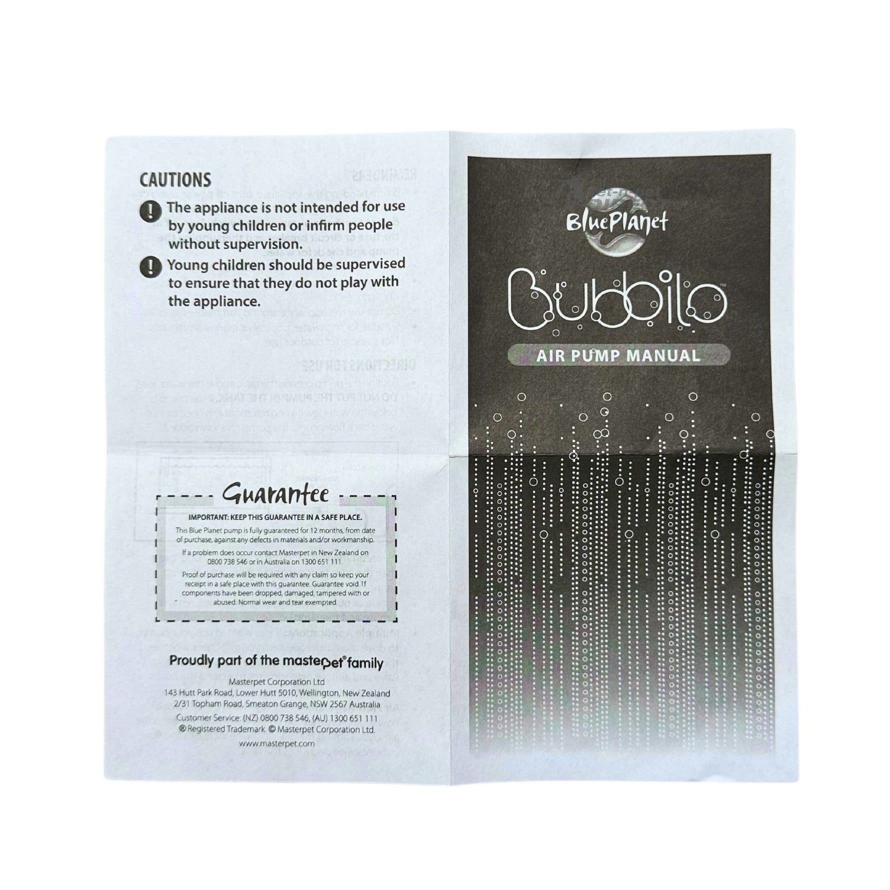 Blue Planet Bubbilo Double Outlet Air Pump