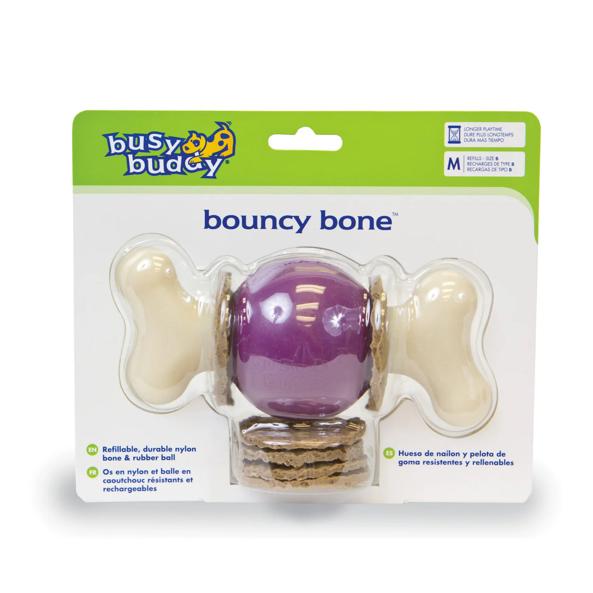 Busy Buddy Bouncy Bone Treat Ring Dog Toy