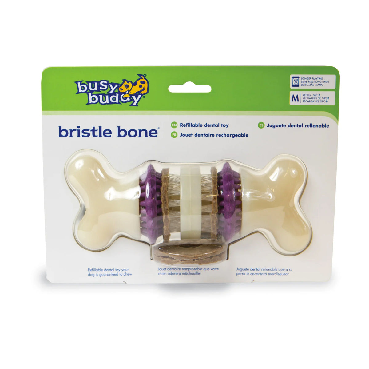 Busy Buddy Bristle Bone Treat Ring Dog Toy