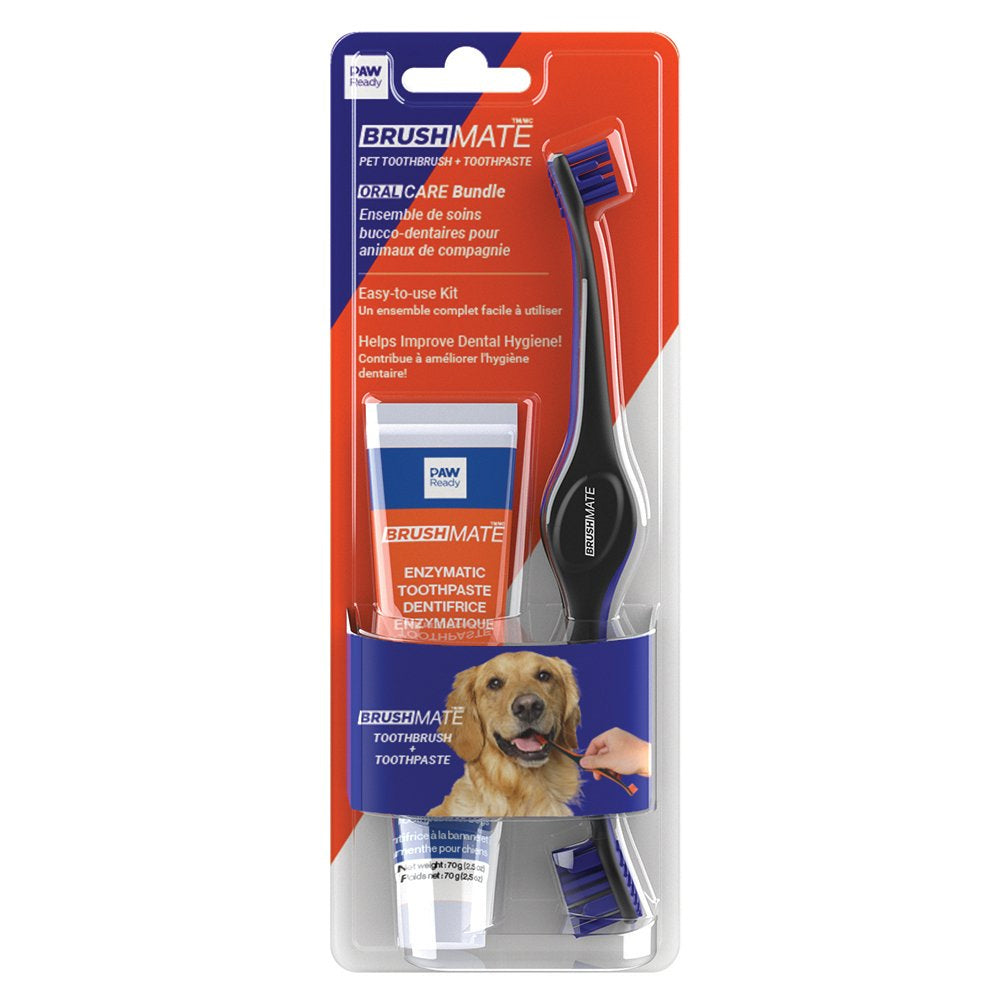 Paw Ready Oral Care Brushing Dental Kit - Toothbrush & Toothpaste