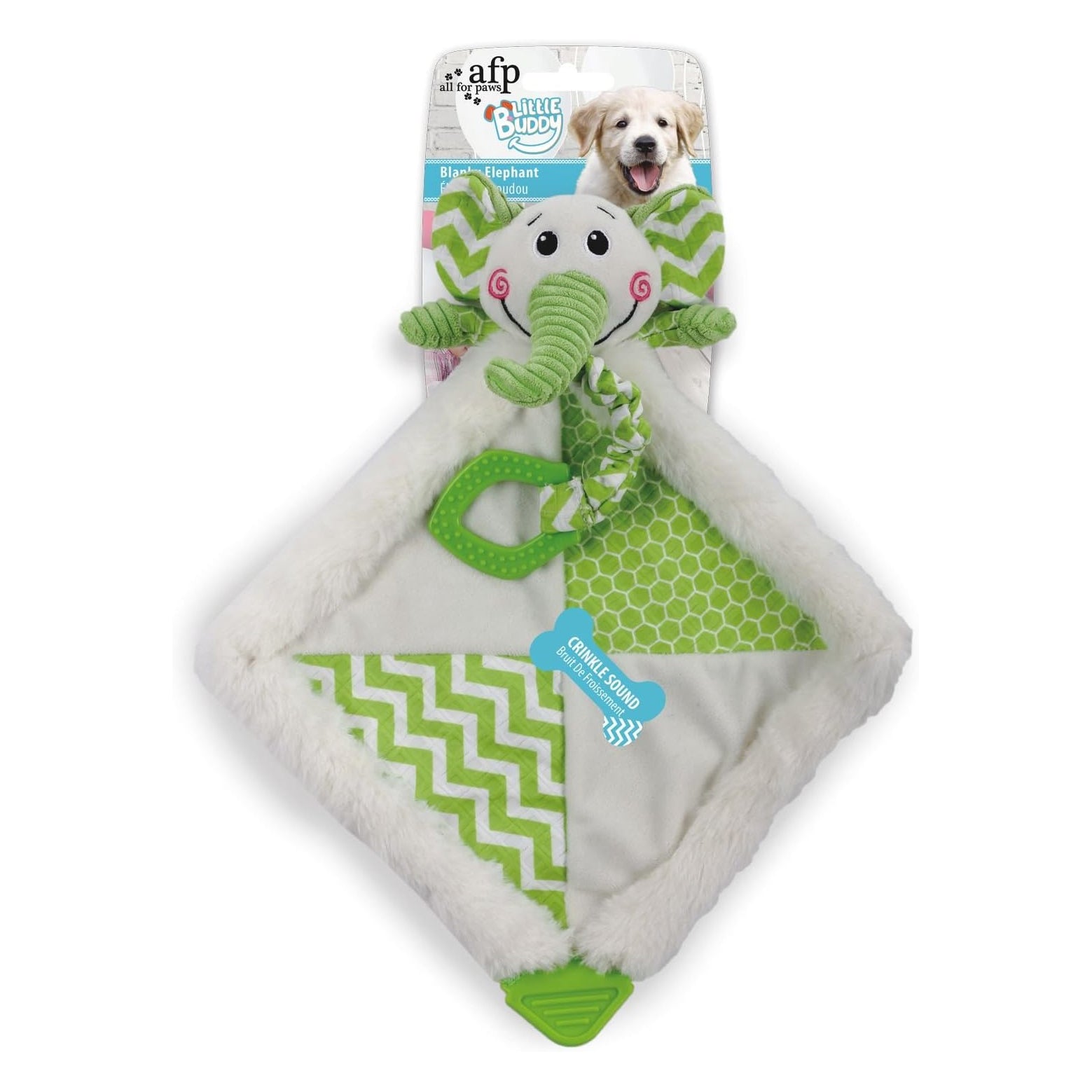 All For Paws Little Buddy Blanky Elephant Dog Toy