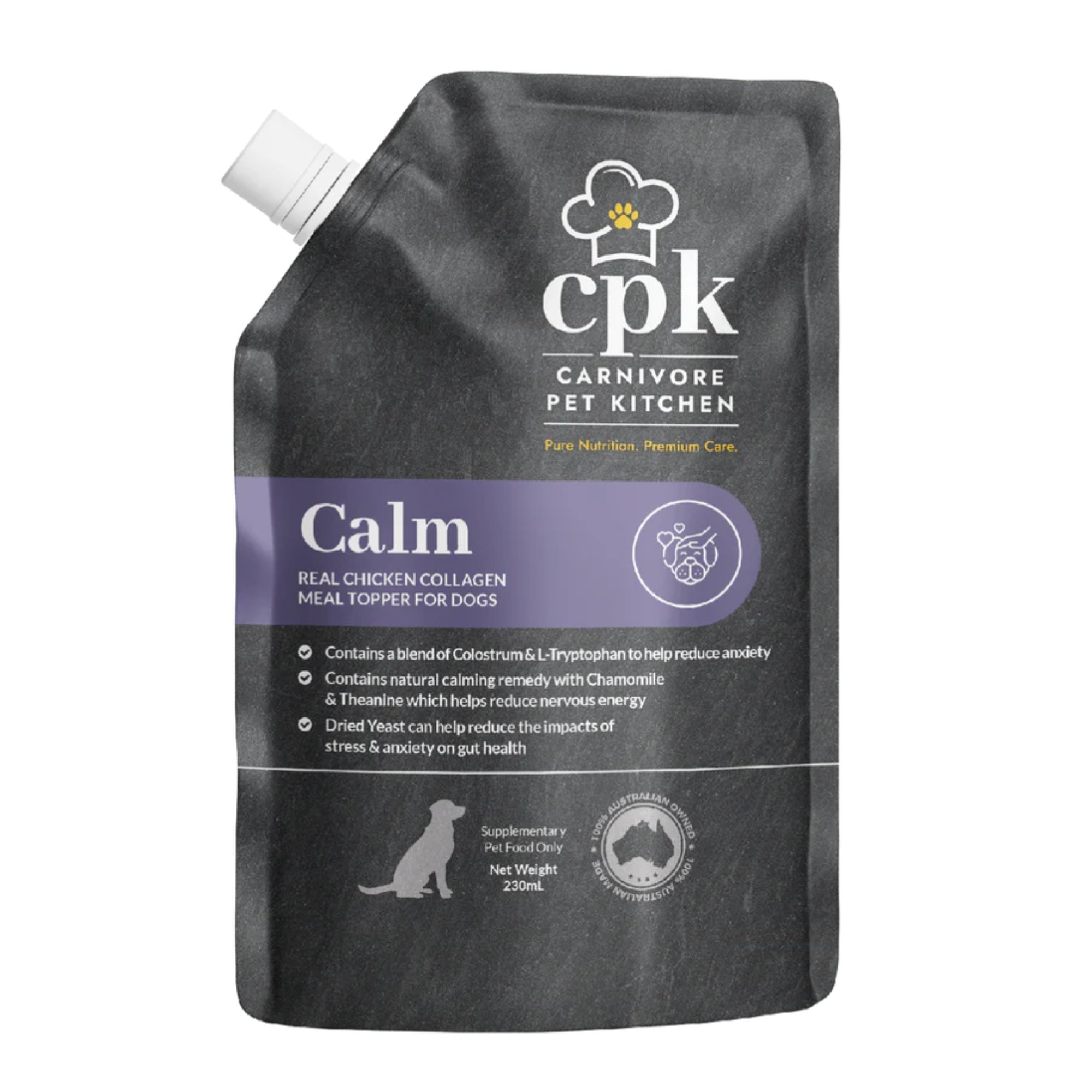Carnivore Pet Kitchen Calm Meal Topper 230mL