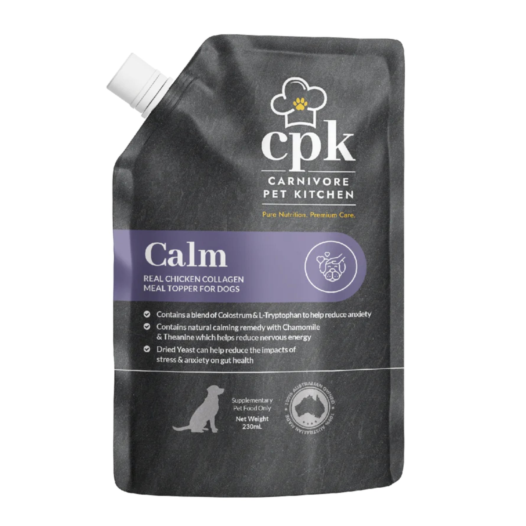 Carnivore Pet Kitchen Calm Meal Topper 230mL