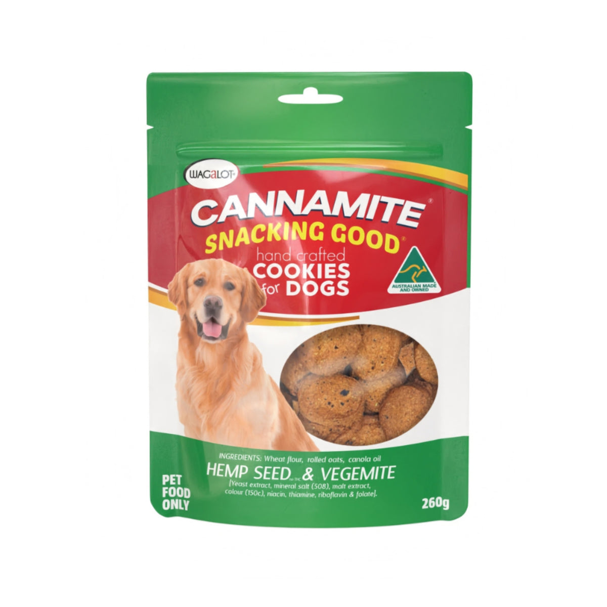 Wagalot CANNAMITE Cookies for Dogs 260g