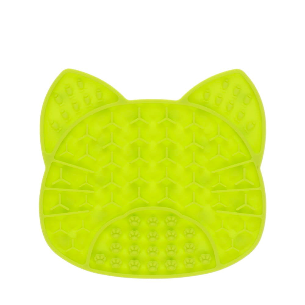 Scream Lick Enrichment Mat Suction Base - Cat Face