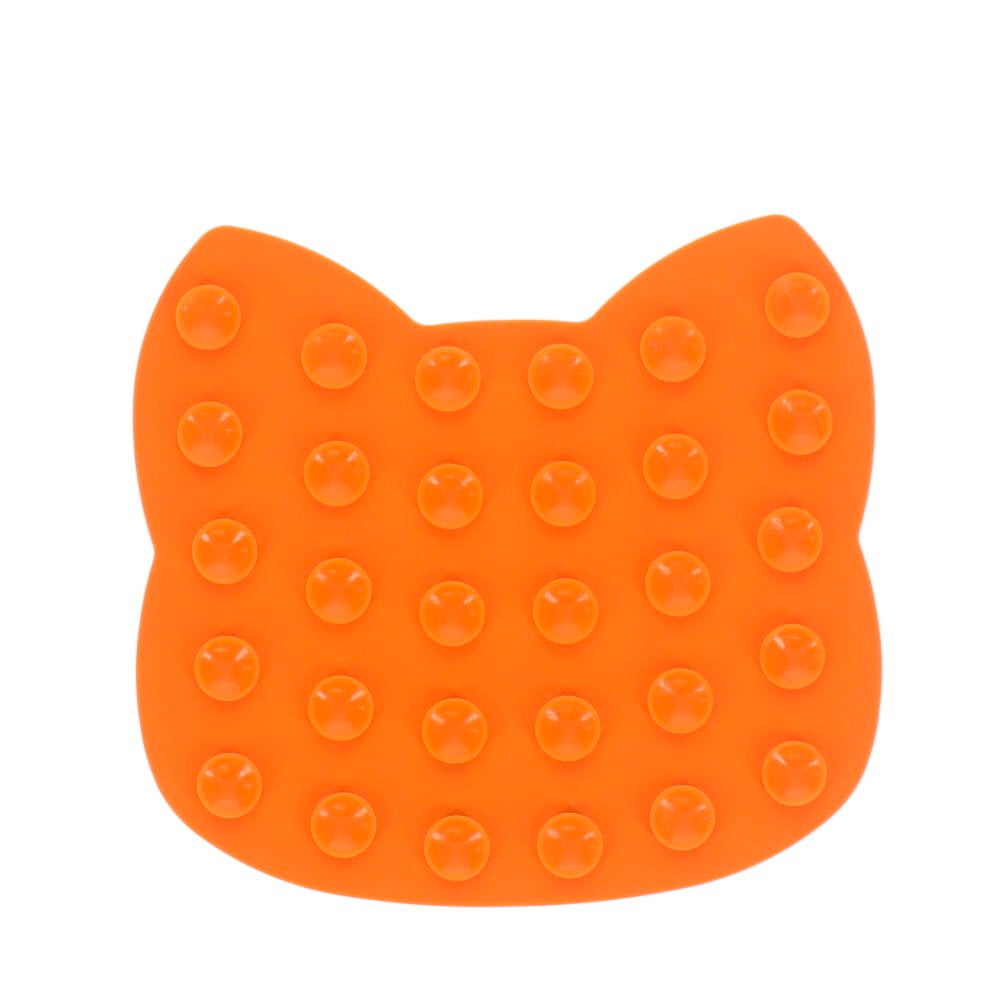 Scream Lick Enrichment Mat Suction Base - Cat Face