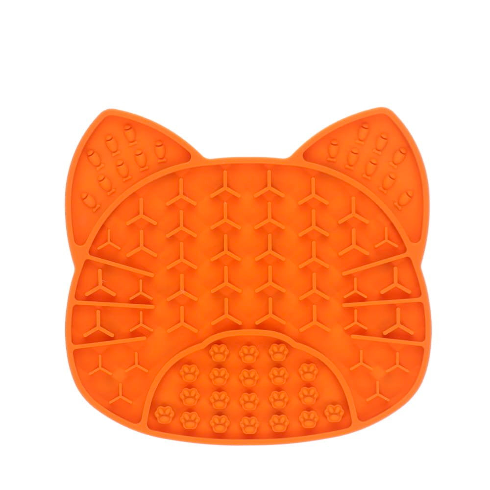 Scream Lick Enrichment Mat Suction Base - Cat Face