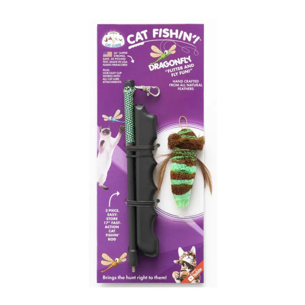 Cat Lures Cat Fishin' Rod Teaser - Dragonfly