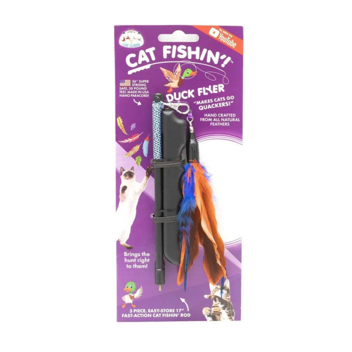 Cat Lures Cat Fishin' Rod Teaser - Duck Flyer