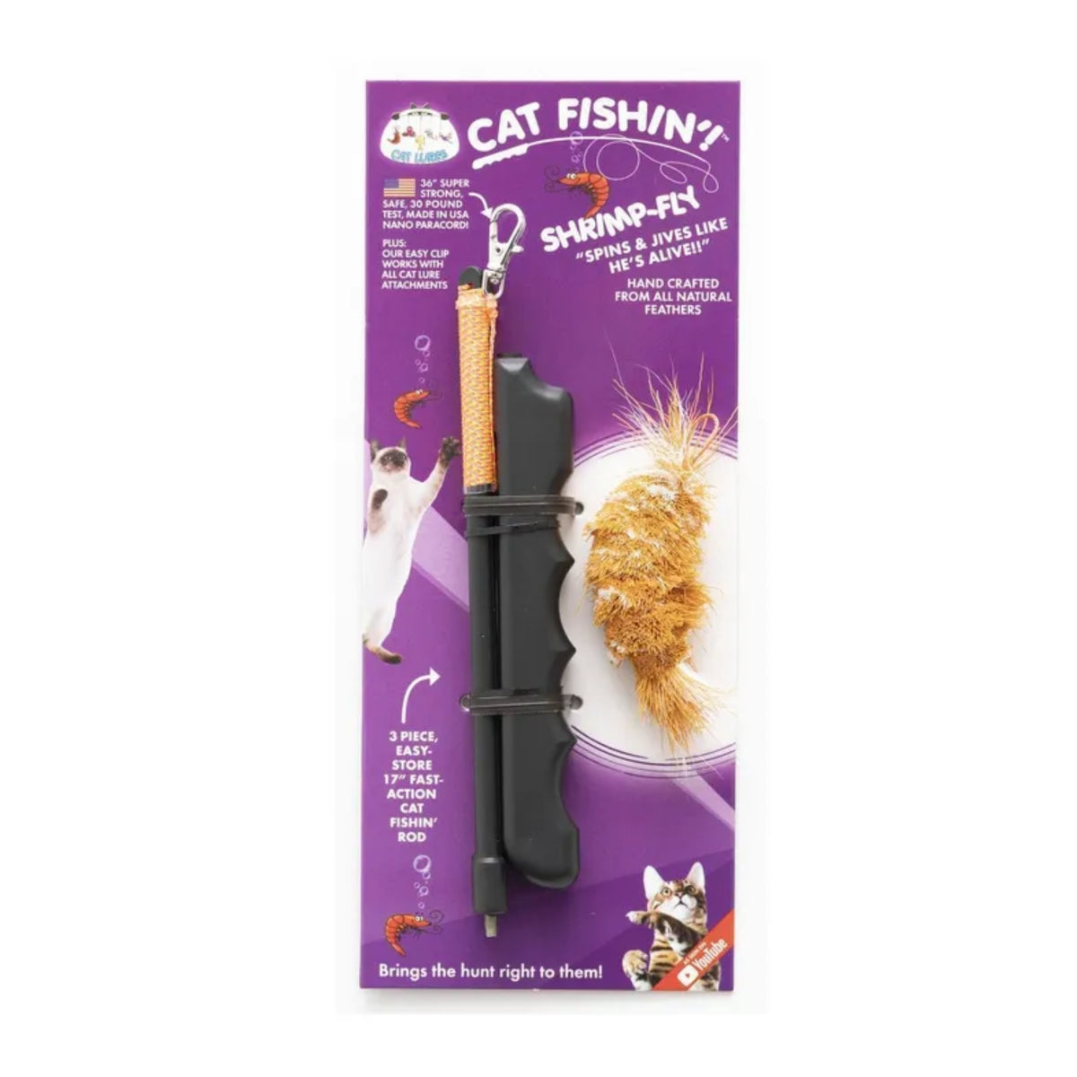 Cat Lures Cat Fishin' Rod Teaser - Shrimp