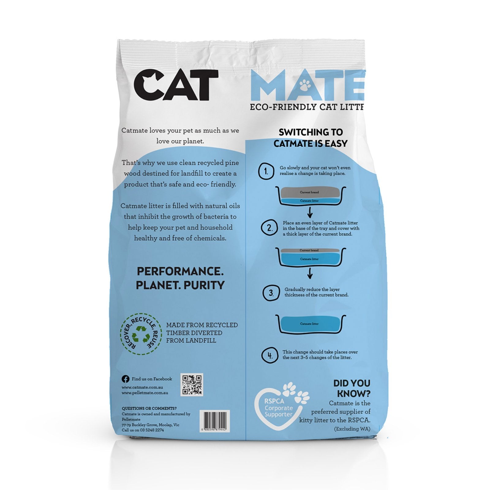 Catmate Non-Clumping Wood Pellet Cat Litter 15kg