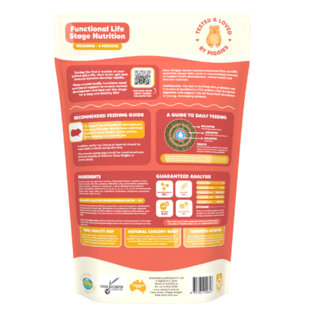 Vetafarm Cavy Origins Junior 1.5kg