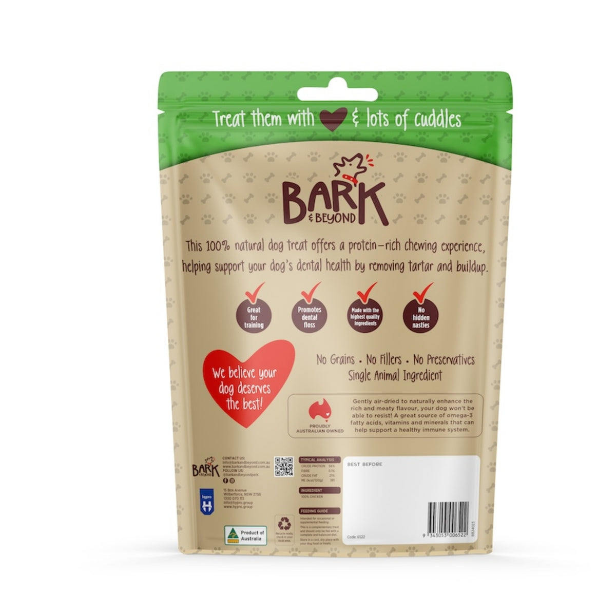 Bark & Beyond Chicken Necks 800g