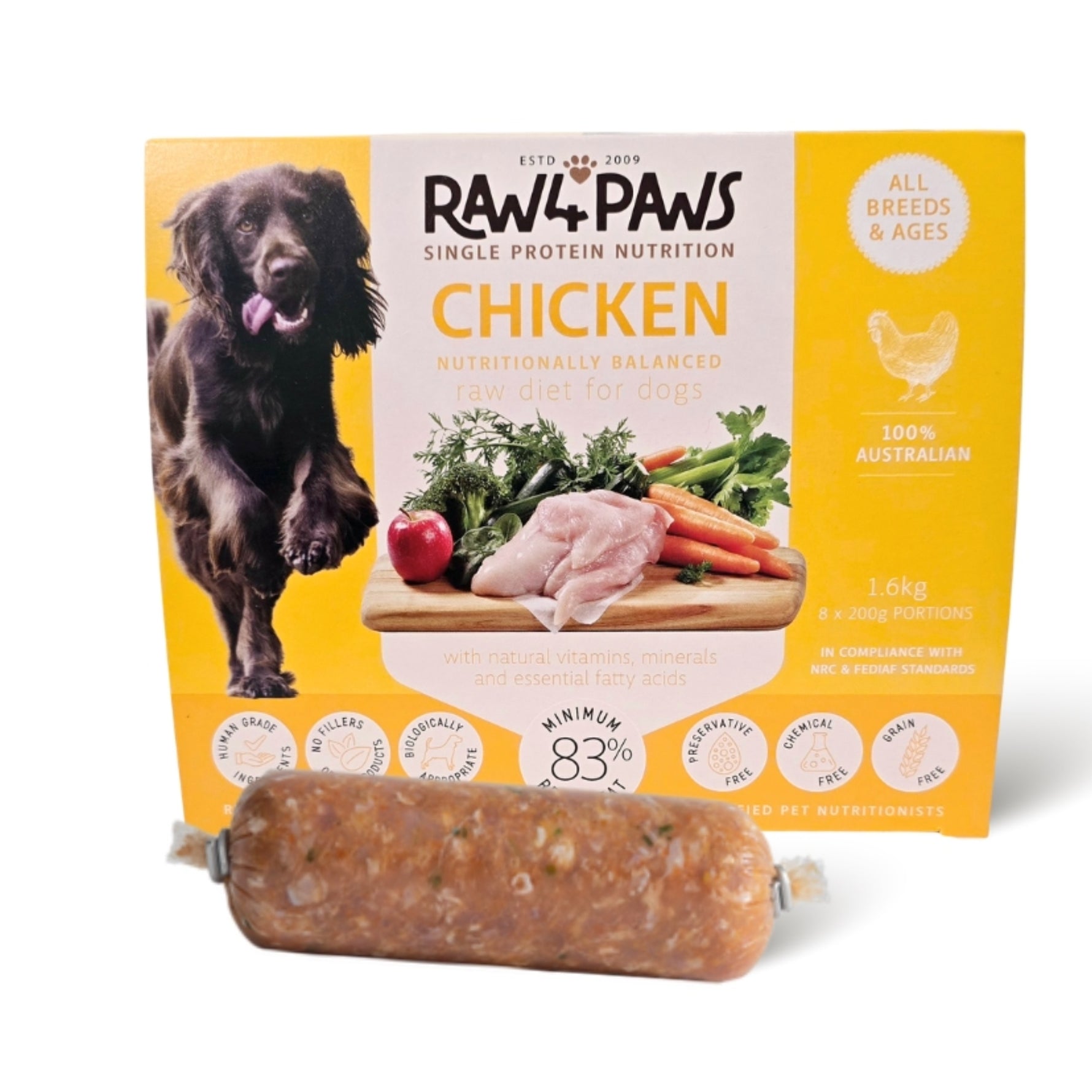 Raw4Paws Chicken Raw Diet for Dogs (Frozen - Pickup Only)