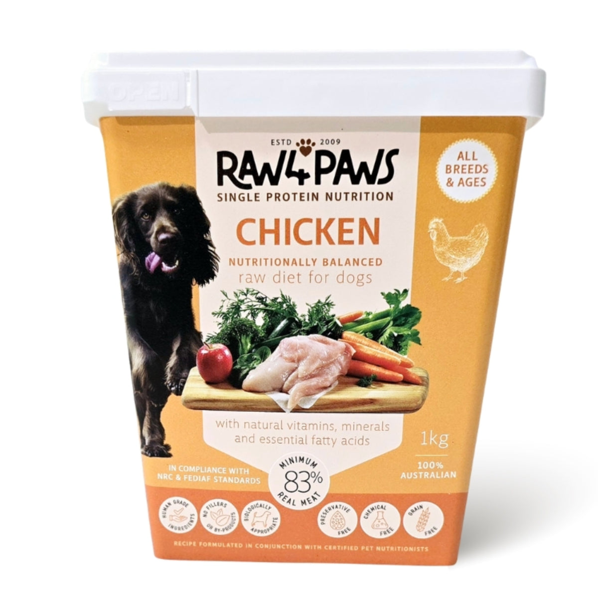 Raw4Paws Chicken Raw Diet for Dogs (Frozen - Pickup Only)