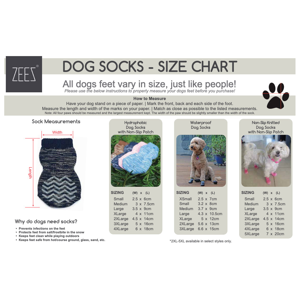 ZeeZ Christmas Non-Slip Dog Socks