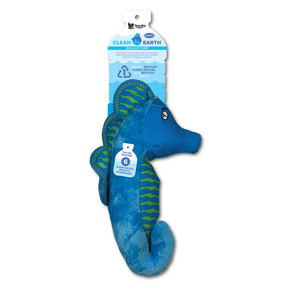 Spunky Pup Clean Earth Plush Seahorse