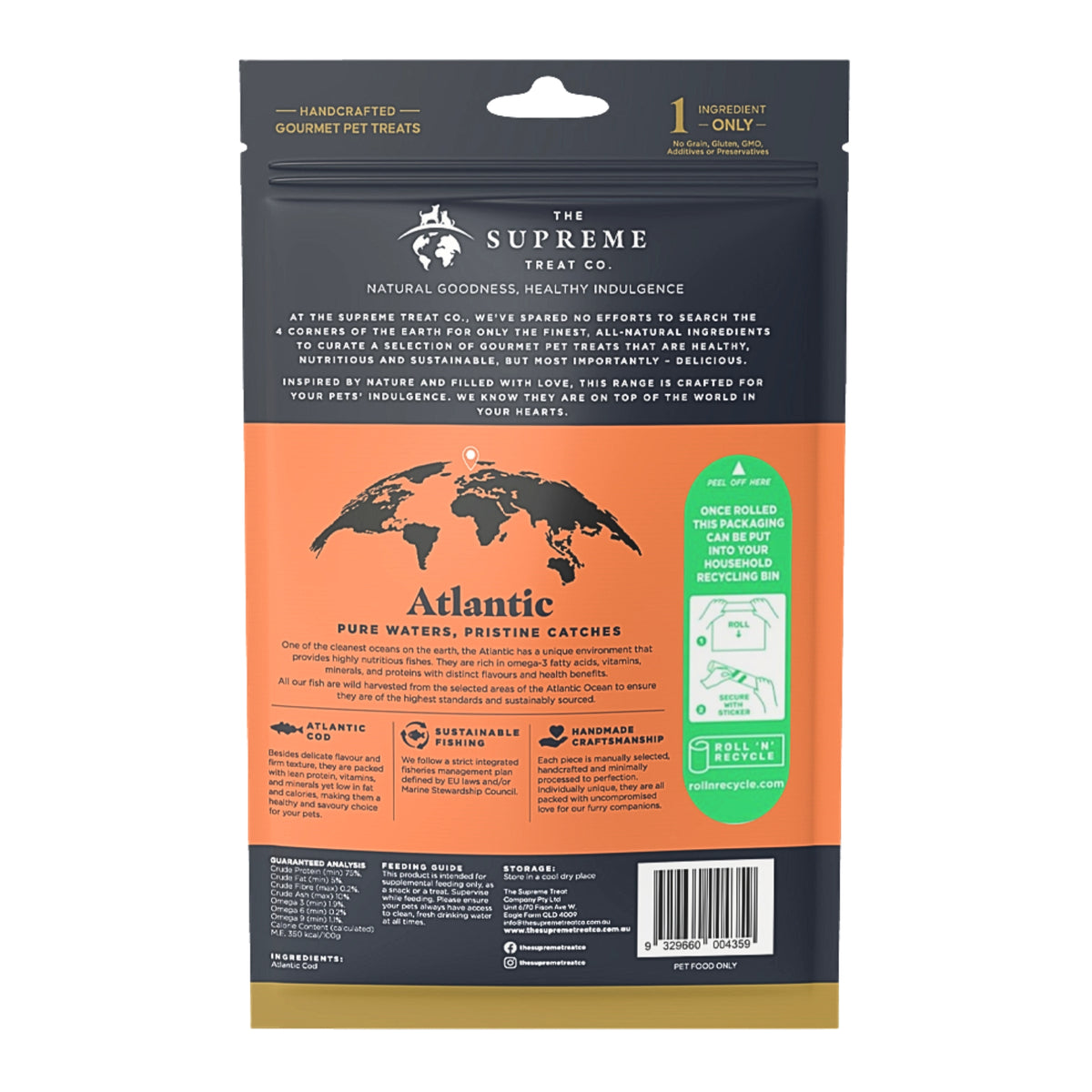 The Supreme Treat Co Cod Stick Treats for Dogs - 7 pieces