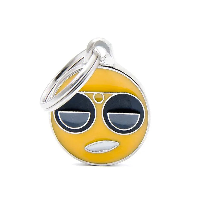 My Family Charm Emoticon Cool Pet ID Tag