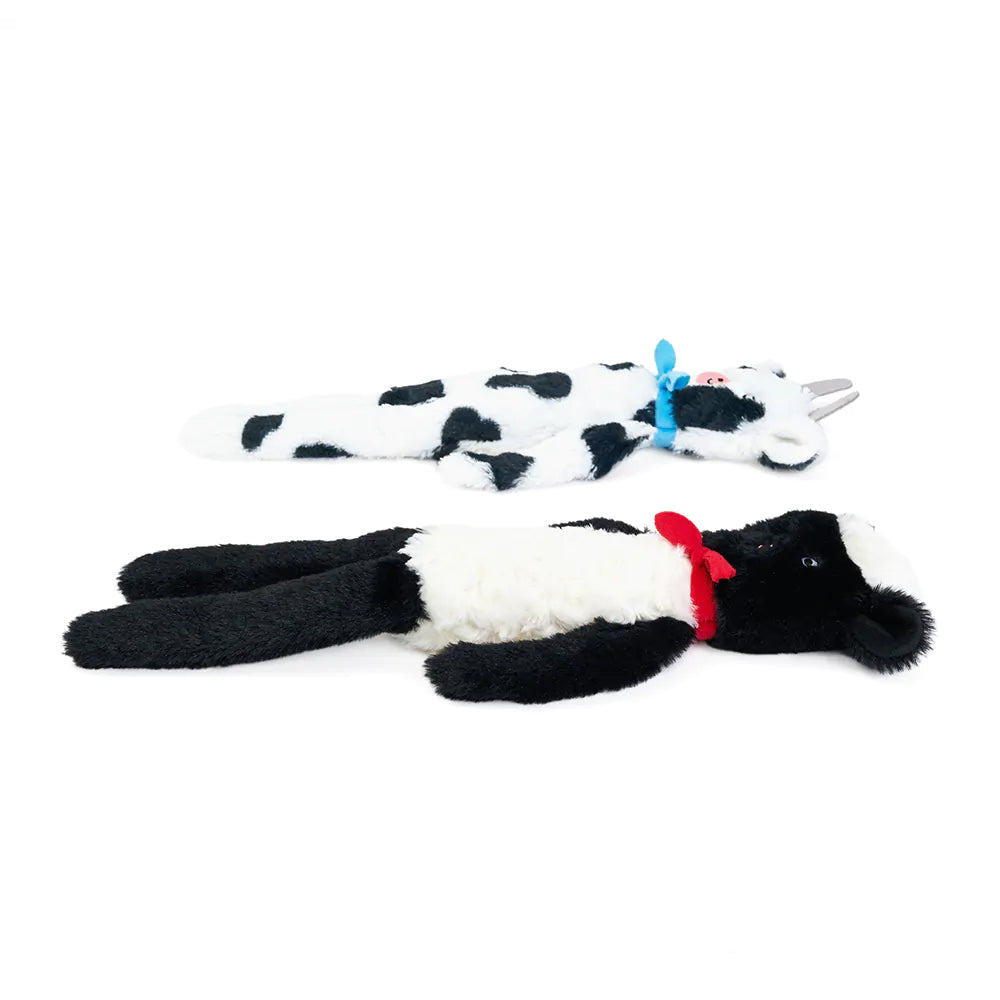 Zippy Paws Fluffy Peltz - Cow and Sheep Pack