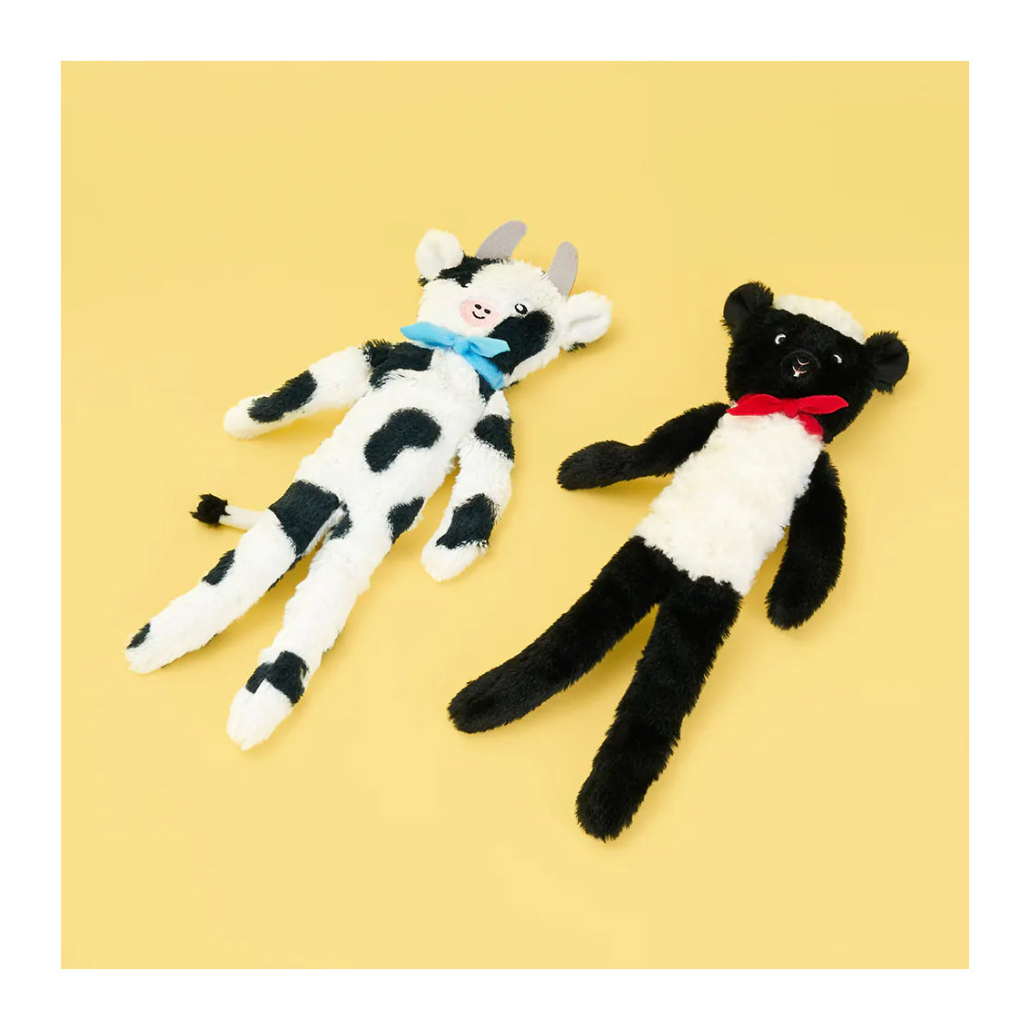 Zippy Paws Fluffy Peltz - Cow and Sheep Pack