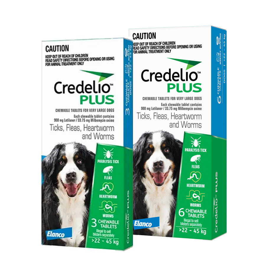 Credelio PLUS Chewable Tablets for XLarge Dogs 22-45kg