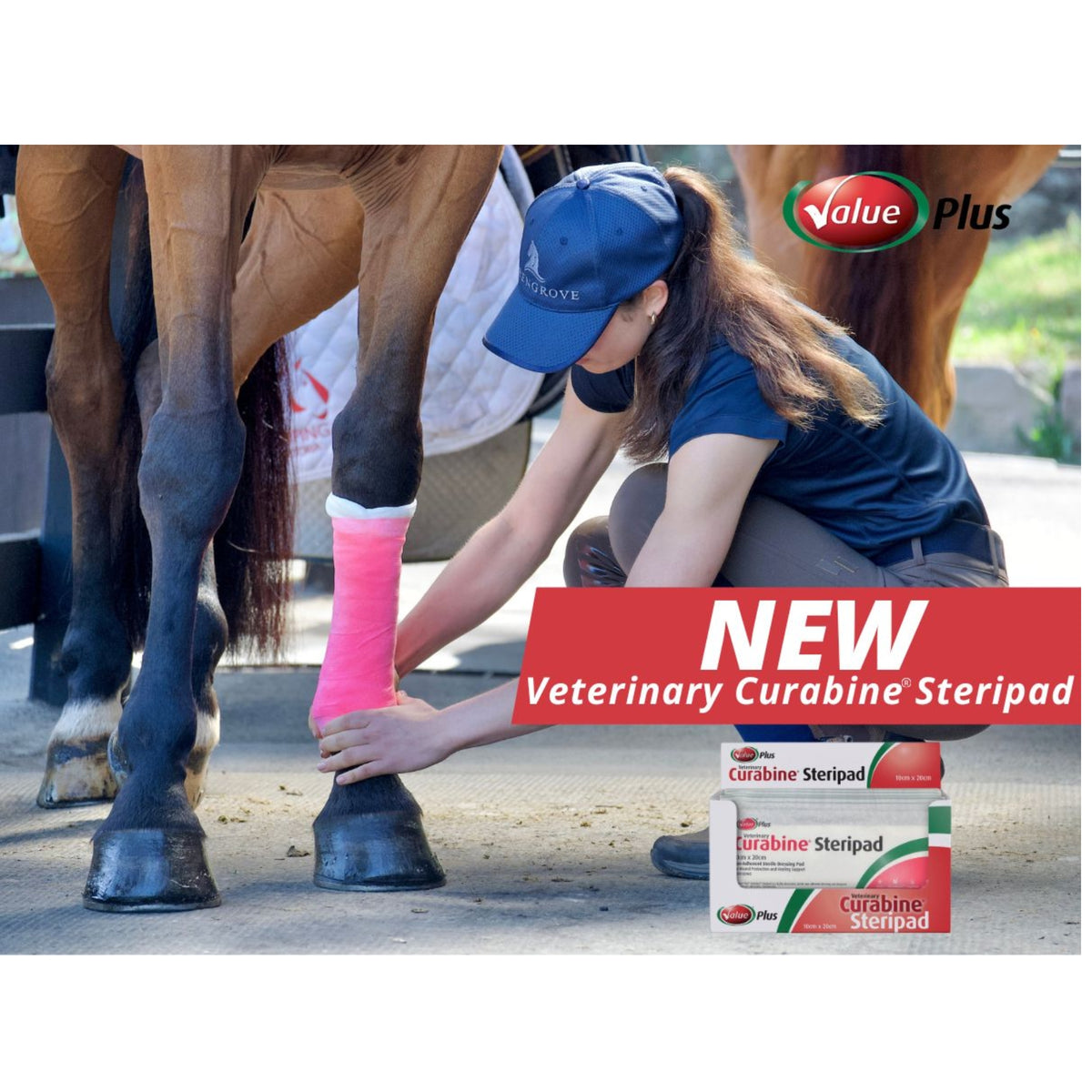 Value Plus Veterinary Curabine Steripad - Non Adherent Sterile Dressing Pad