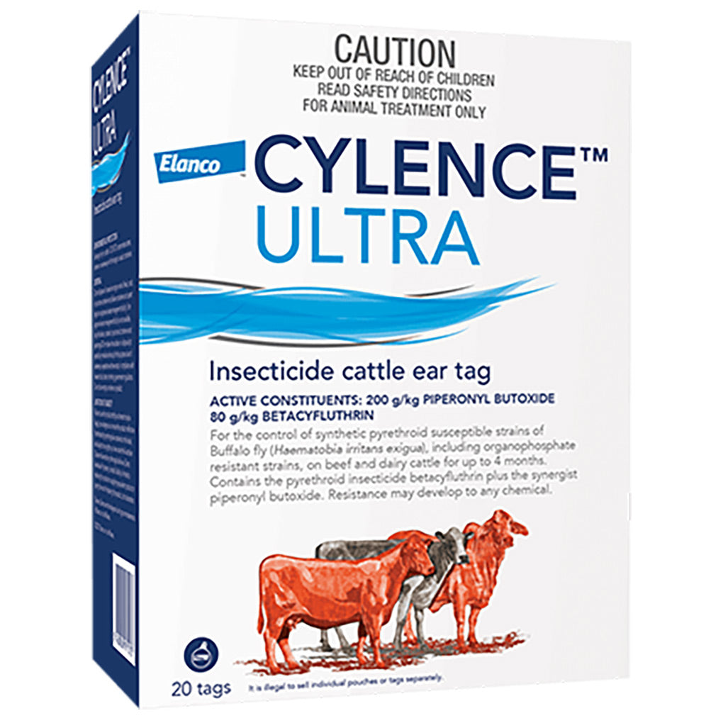 Bayer Cylence Ultra Insecticide Cattle Ear Tags - 20 Tags