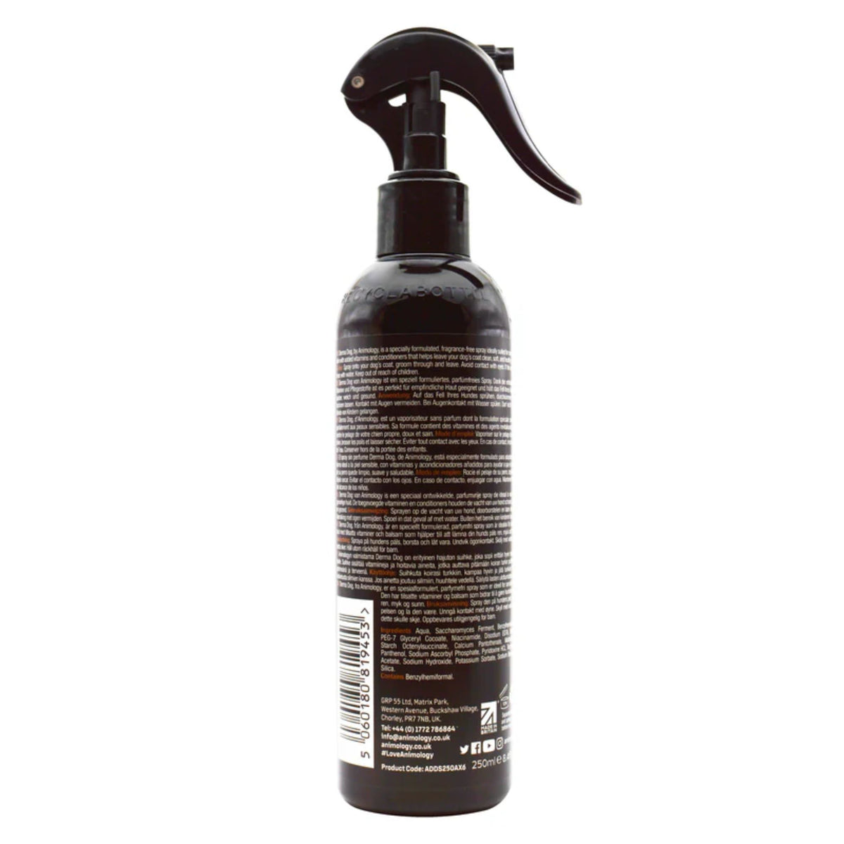 Animology Derma Dog No Rinse Sensitive Dog Shampoo Spray 250mL